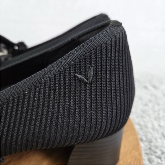 Vivaia Melody Pro Mary Jane Black Square Toe Strap Casual Chic Heels Womens 41.5 - Picture 4 of 9